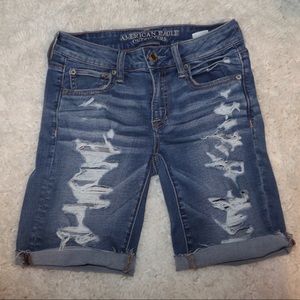 American eagle super stretch skinny bermuda shorts